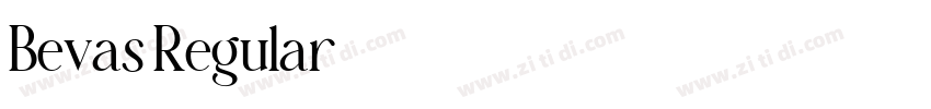 Bevas Regular字体转换